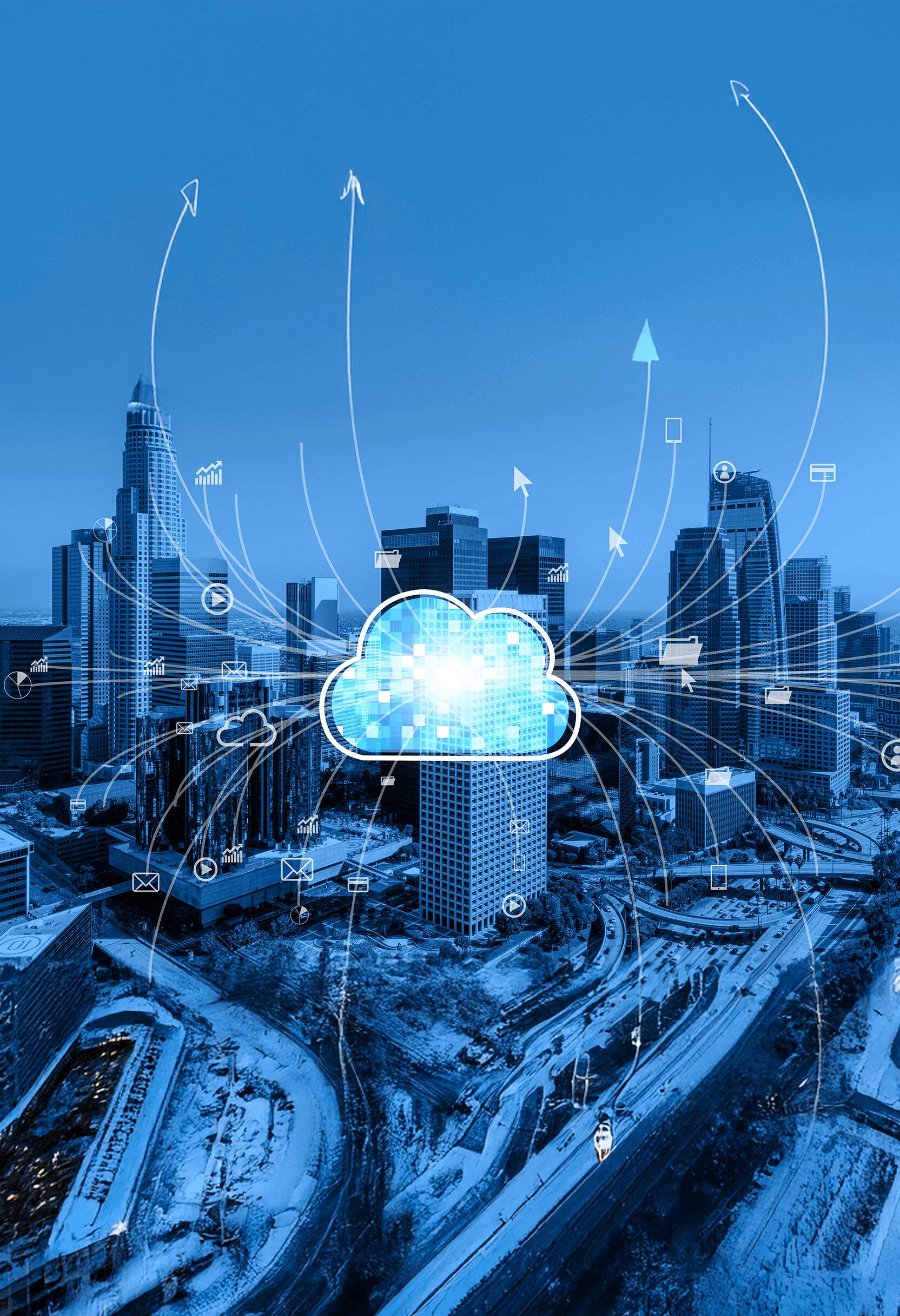 Server to cloud migration showing enterprise systems moving to Atlassian cloud platform
