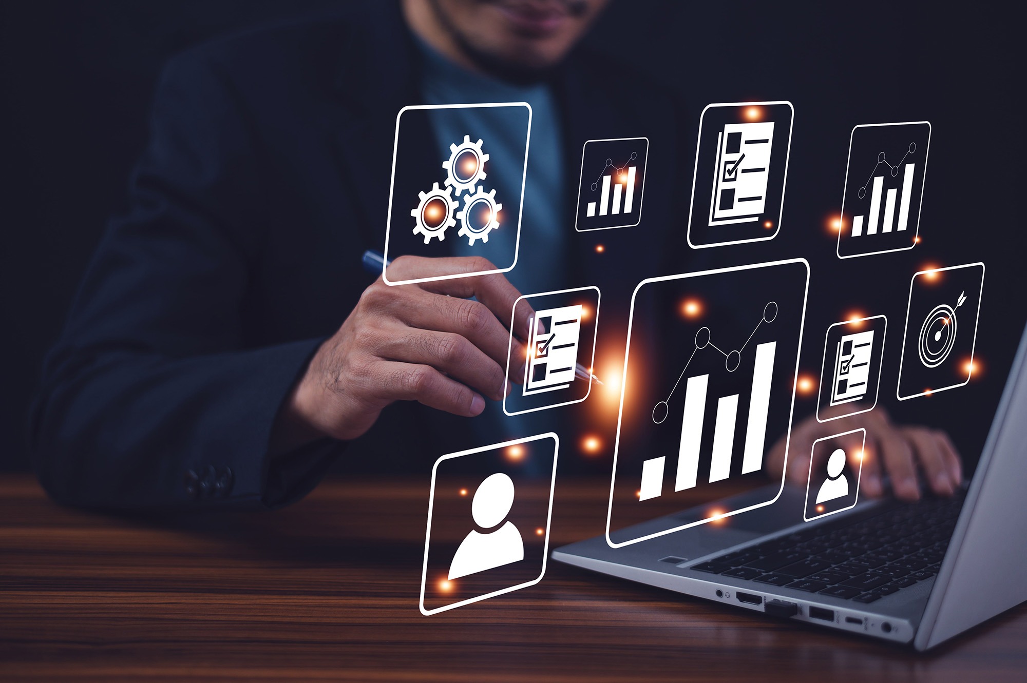 Optimizing enterprise workflows with analytics and automation.